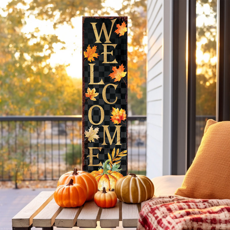 The Holiday Aisle Wood Wall Mounted Outdoor Thanksgiving Decoration Reviews Wayfair